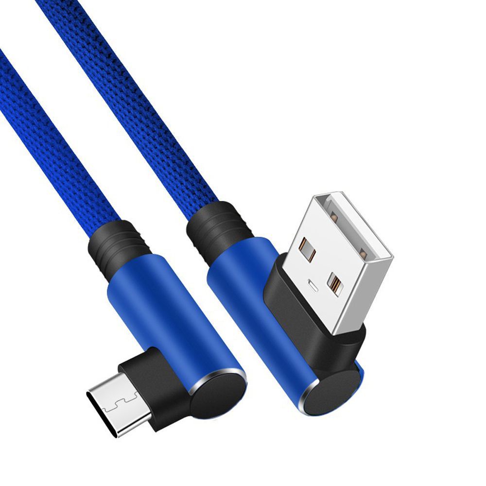 Dây Cáp Sạc Nhanh Micro Usb 1m 2.4a 90 Độ Tiện Dụng