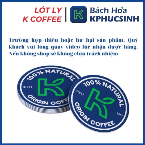 Cà phê phin giấy Filter coffee thương hiệu k coffee hương vị thơm ngon 105g / túi
