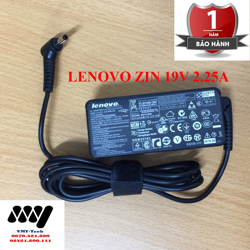 Sạc Laptop Lenovo 20V- 2.25A Chân Nhỏ ZIN Adapter Idepad Idepad 100-15IBY 100-15IBD 100-14IBY 100-14 100-15