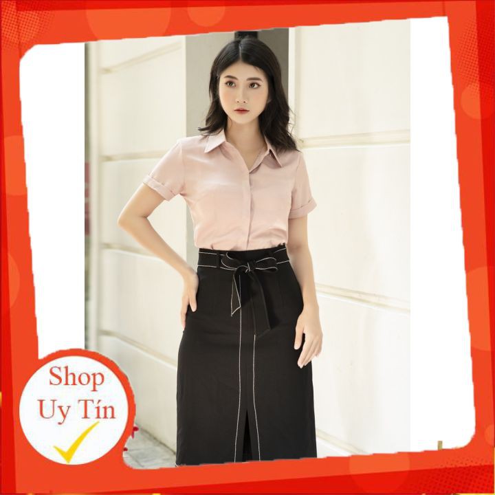 [Giá Hủy Diệt] Chân váy công sở nữ, Chân vày chữ A trần chỉ, Kèm đai nơ chất đẹp | BigBuy360 - bigbuy360.vn