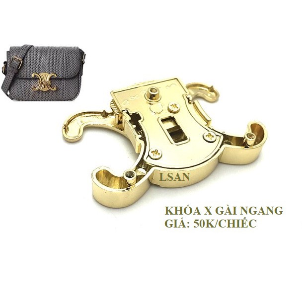 Khóa X Gài Ngang - Khóa túi xách - Phụ kiện túi xách