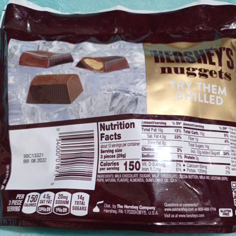 Socola Hershey's Nuggets gói 289g