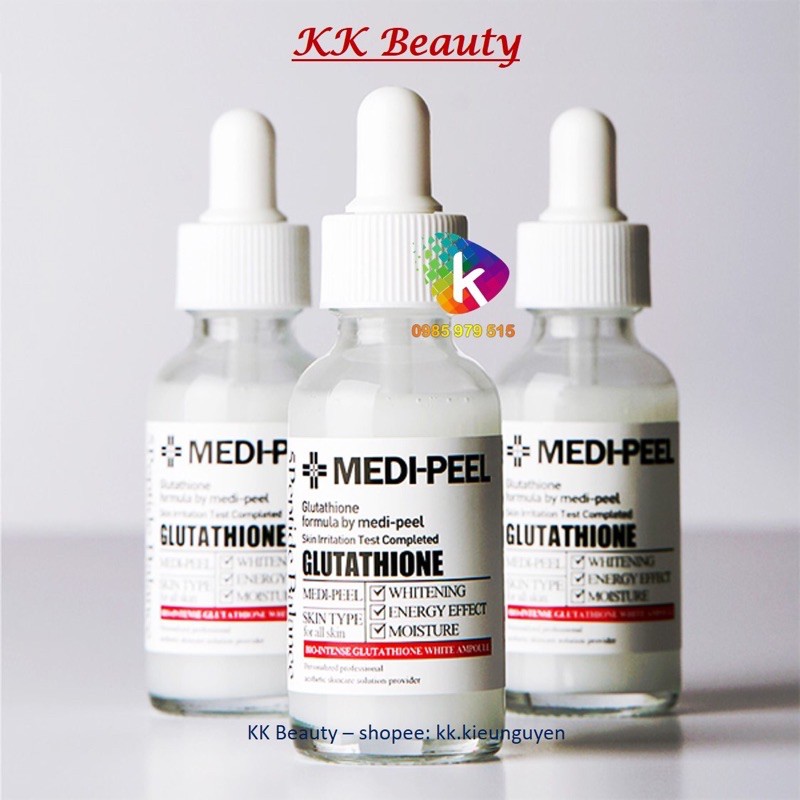 Tinh Chất Trắng Mịn Se Lỗ Chân Lông Medi Peel Bio Intense Gluthione 600 White Ampoule / Medipeel