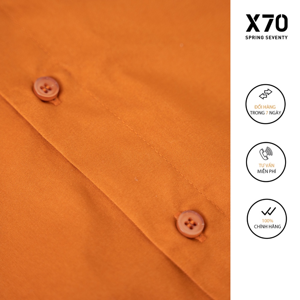 Áo Sơ Mi Nam Trơn Kiểu Dáng Cổ Bẻ Tay Ngắn Thiết Kế Thời Trang X70 - 07620001