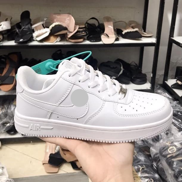 Giày thể thao AF1 trắng full , Giày air force 1 trắng nam nữ 2022 bản chuẩn SC full box bill size 36-43