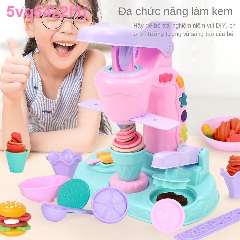 Máy làm mì Piggy kem Bộ công cụ bằng nhựa không độc hại Khuôn đất sét bùn màu cho trẻ em và gái Đồ chơiđồ chơi