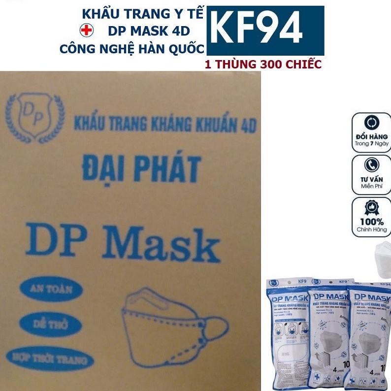 Khẩu trang y tế, khẩu trang 4D KF 94 DP,HH,MN Mask (Siêu Rẻ)