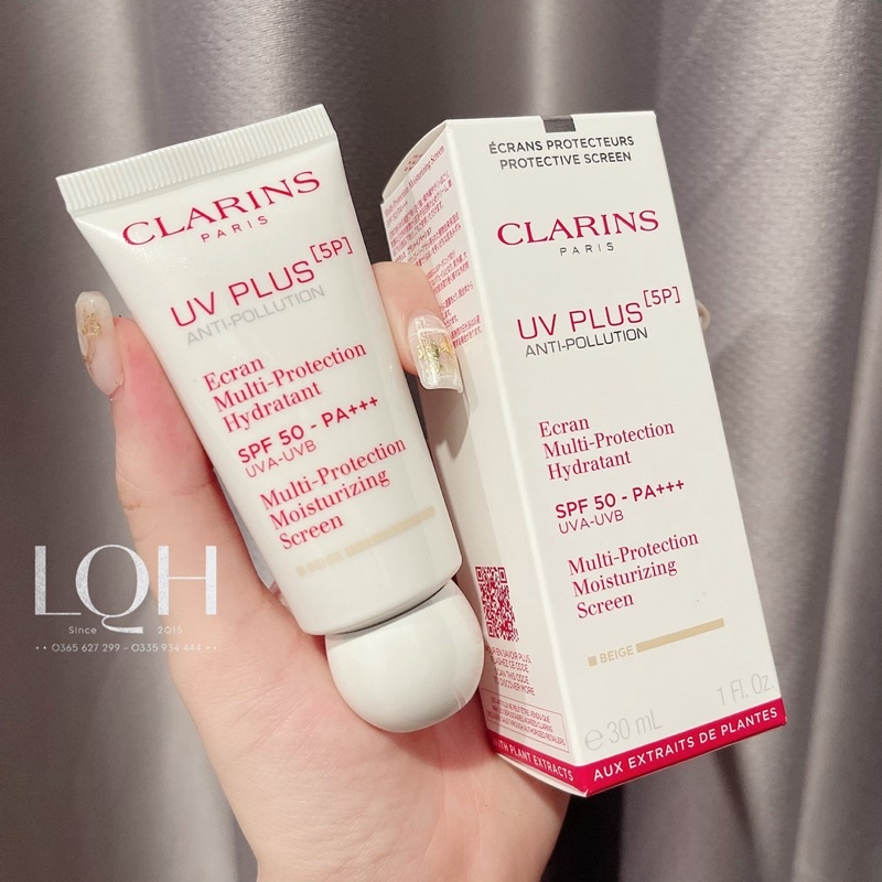 Kem chống nắng Clarins UV Plus 5P mẫu mới màu Beige 30ml