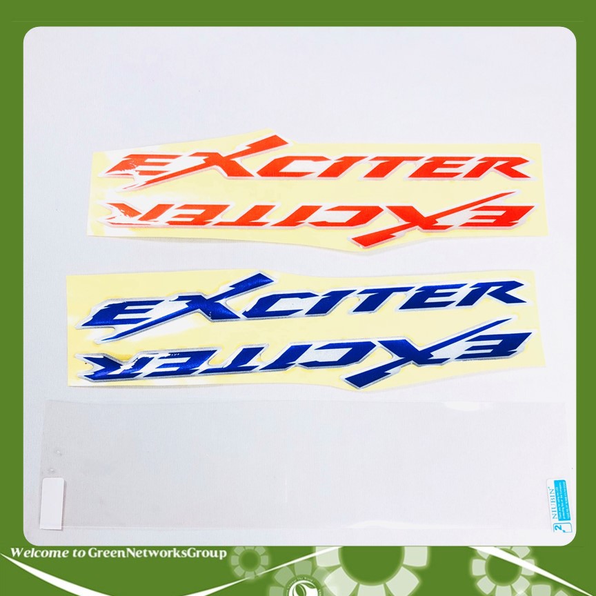 Bộ tem chữ nổi xe Exciter Greennetworks
