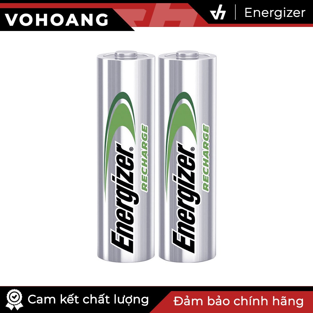 Bộ 2 Pin sạc Energizer TRAY 2000mAh (Bạc)