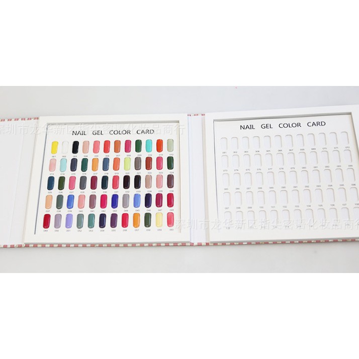 Sổ mẫu móng làm nail, Sổ gài móng mẫu làm bảng màu nail 80 móng,120 móng, 180 móng