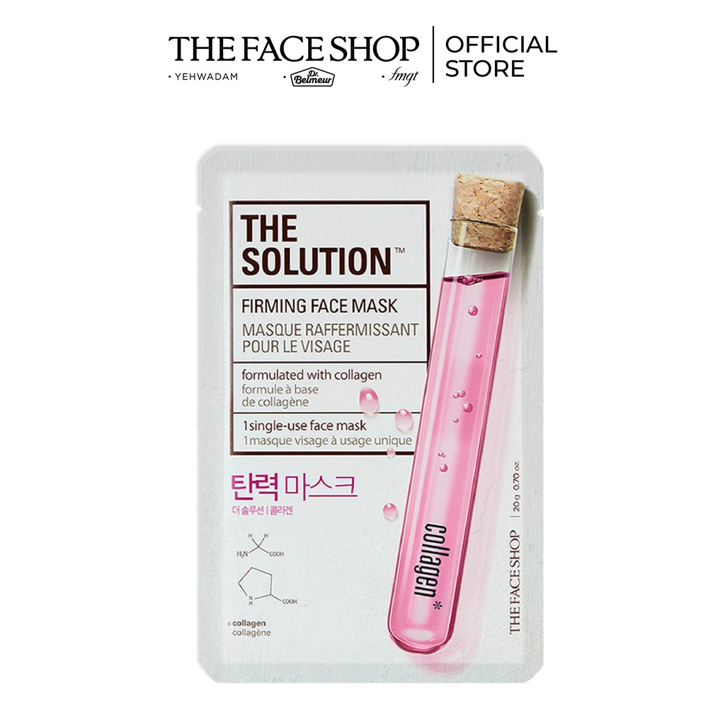 Bộ 20 Miếng Mặt Nạ Cung Cấp Ẩm TheFaceShop The Solution Firming Face Mask