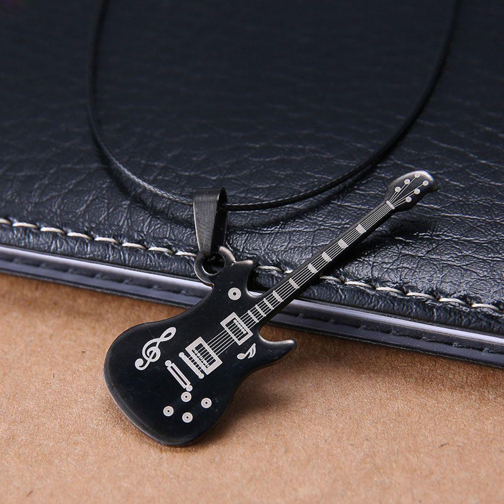MXGOODS Dây Chuyền Da Mặt Đàn Guitar Thời Trang Cho Nam