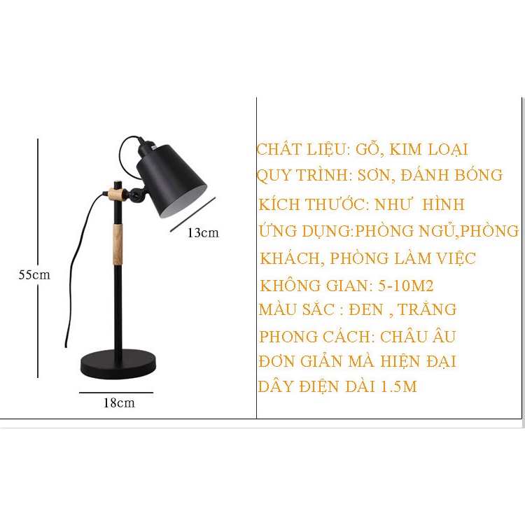 Đèn Để Bàn Học Sinh, Đèn bàn học ☀️Chống cận☀️ FDB01 kiểu dáng sang trọng, chống lóa mắt, tiết kiệm điện + Bóng đèn