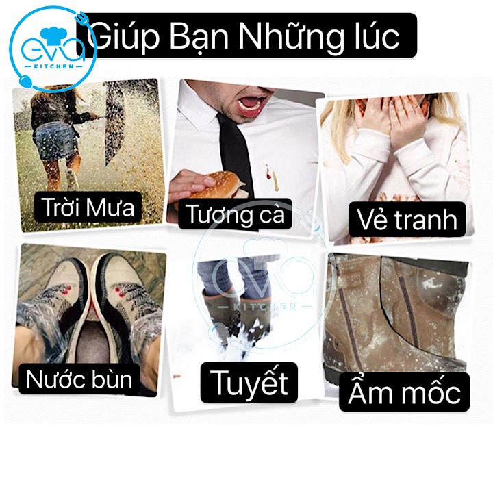 Chai Xịt Phủ Nano Chống Nước Bụi Bẩn Cho Giày Dép Và Quần Áo 180ml