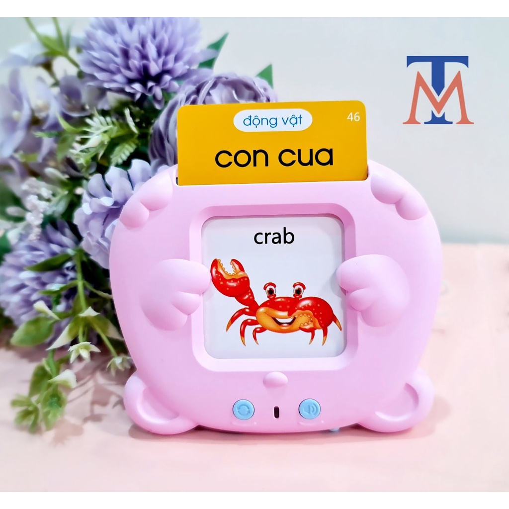 Máy đọc thẻ tiếng anh flashcard Tiếng Anh đồ chơi thông minh cho bé học từ vựng tiếng anh