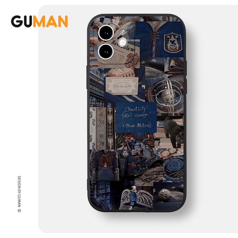 Ốp lưng GUMAN mềm chống bẩn dễ thương đẹp cho iPhone 14 13 12 11 Pro Max SE 2020 X XR XS 8 7 ip 6S 6 Plus kute XYB506