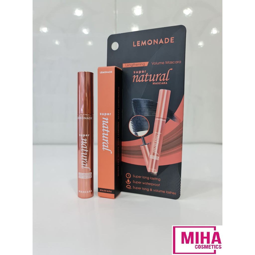 Mascara Chuốt Mi Lemonade Super Natural Màu Đen 7.5g Hàn Quốc