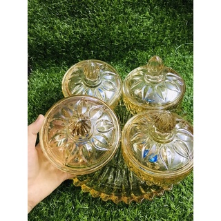 Thố mứt tết thuỷ tinh cao cấp D704