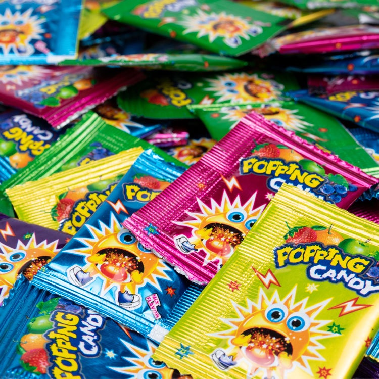 [ Trở về tuổi thơ ] Combo 1000g Kẹo Nổ Striking Popping Candy vị hoa quả ăn vặt đã nghiền