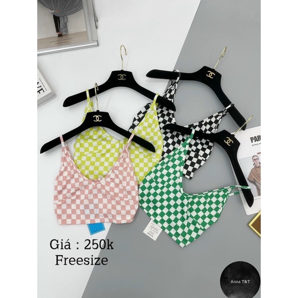 Áo kiểu Caro bra Checked Board Siêu hot