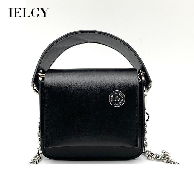 Túi đeo chéo IELGY mini màu đen/ trắng thời trang cho nữ