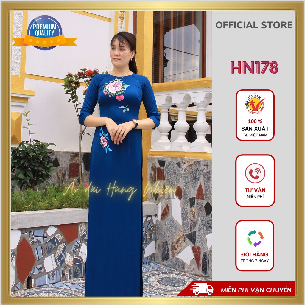 Áo dài chất liệu Lụa Tây thi cao cấp mặc lên lớp, cưới, hỏi, dạ hội, dự tiệc