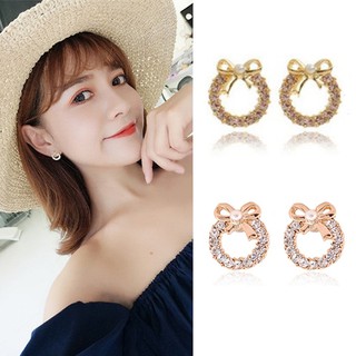 Khuyên tai hình bươm bướm đính đá nhiều màu sắc