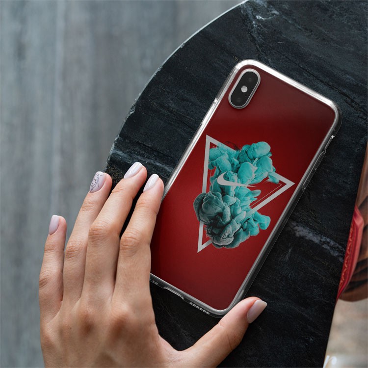 Ốp Lưng NIKE đẹp logo nike hình khói màu xanh cực đẹp dành cho Iphone 5 đến 12 Promax SUPPOD00102