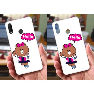 Ốp lưng Huawei Nova 3i (dẻo viền trắng trong) - Hình Gấu Thỏ