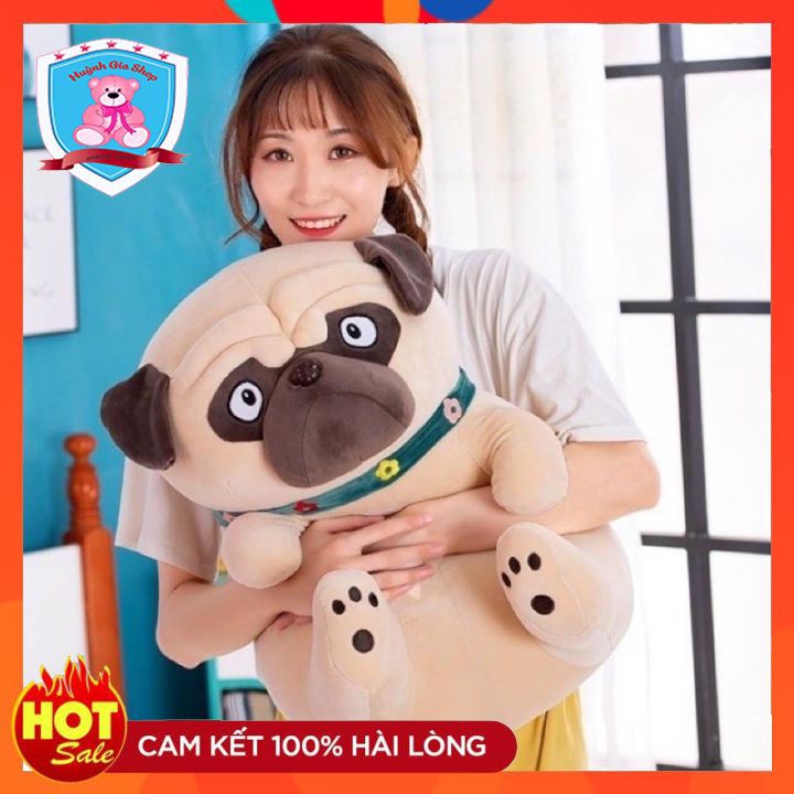 [XẢ KHO] Gấu Bông Chó bull 55cm hàng loại 1 mịn đẹp 100% bông gòn bên trong không pha lẫn tạp chất.