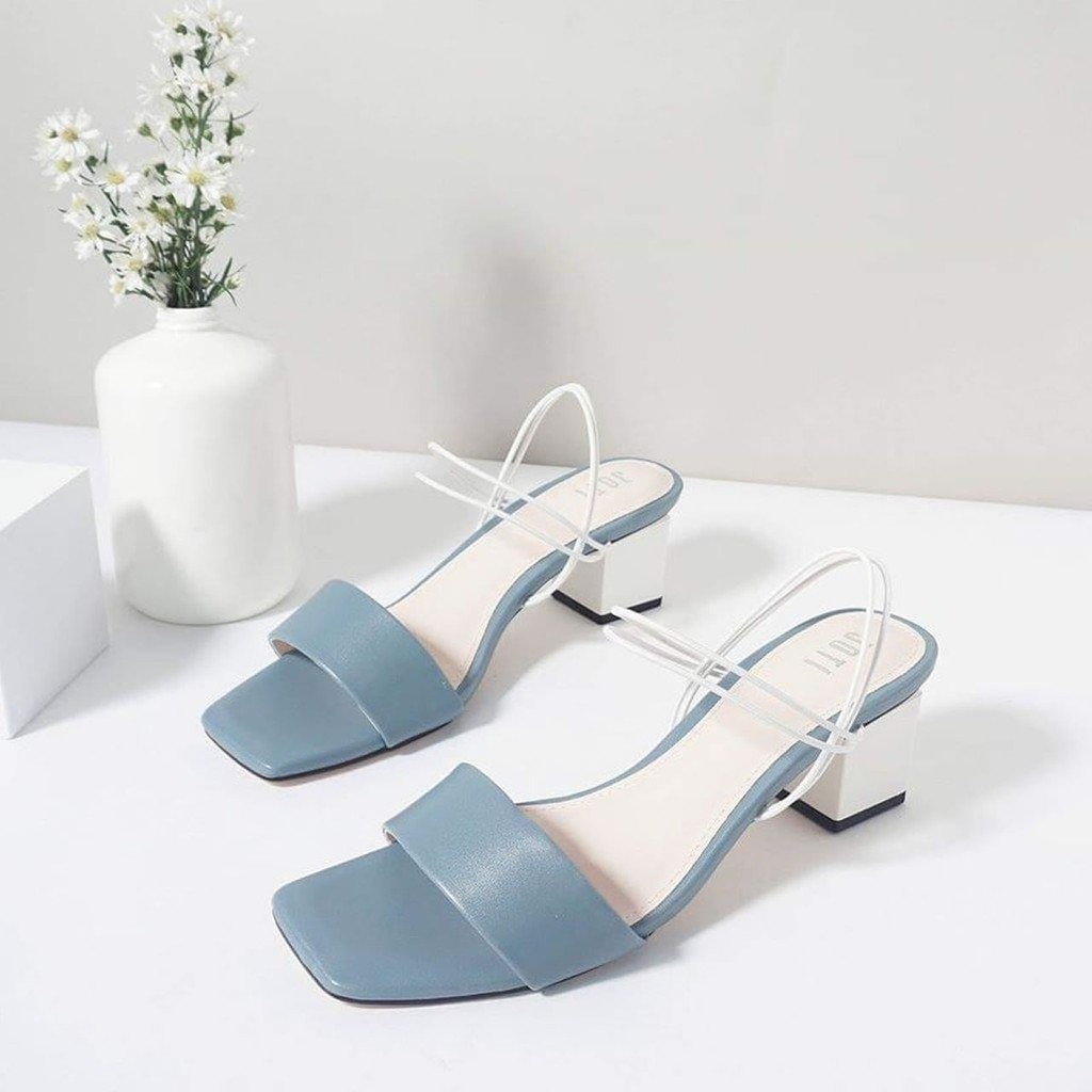 GIÀY SANDAL NỮ QUAI HẬU GÓT VUÔNG 5CM HÀNG CÔNG TY CÓ BẢO HÀNH