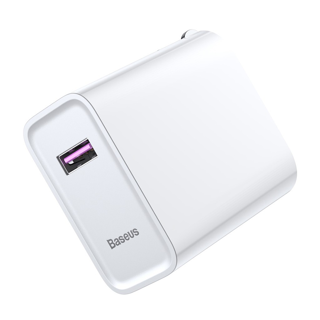Củ sạc nhanh 5A Baseus Super Speed Charge chân dẹt chất liệu PC cho Samsung/Huawei/Xiaomi/iPhone