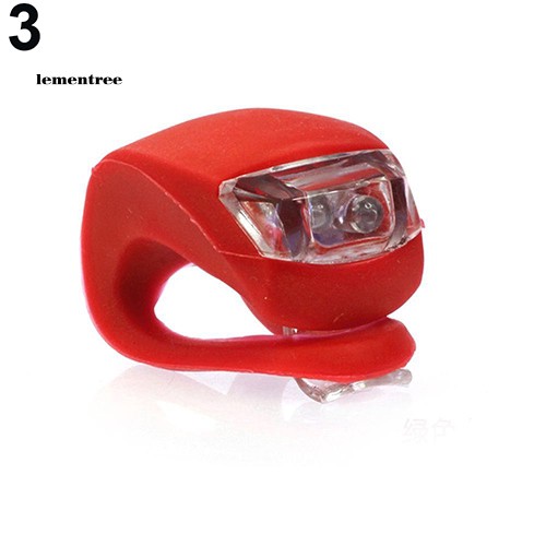 1Pc LED 3 Modes Silicone Mountain Bike Bicycle Front/Rear Clip-On Light Set