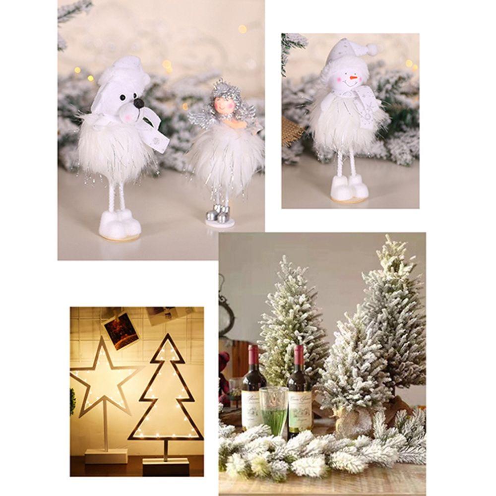 Búp Bê Nhồi Bông Hình Người Tuyết Dễ Thương Trang Trí Giáng Sinh