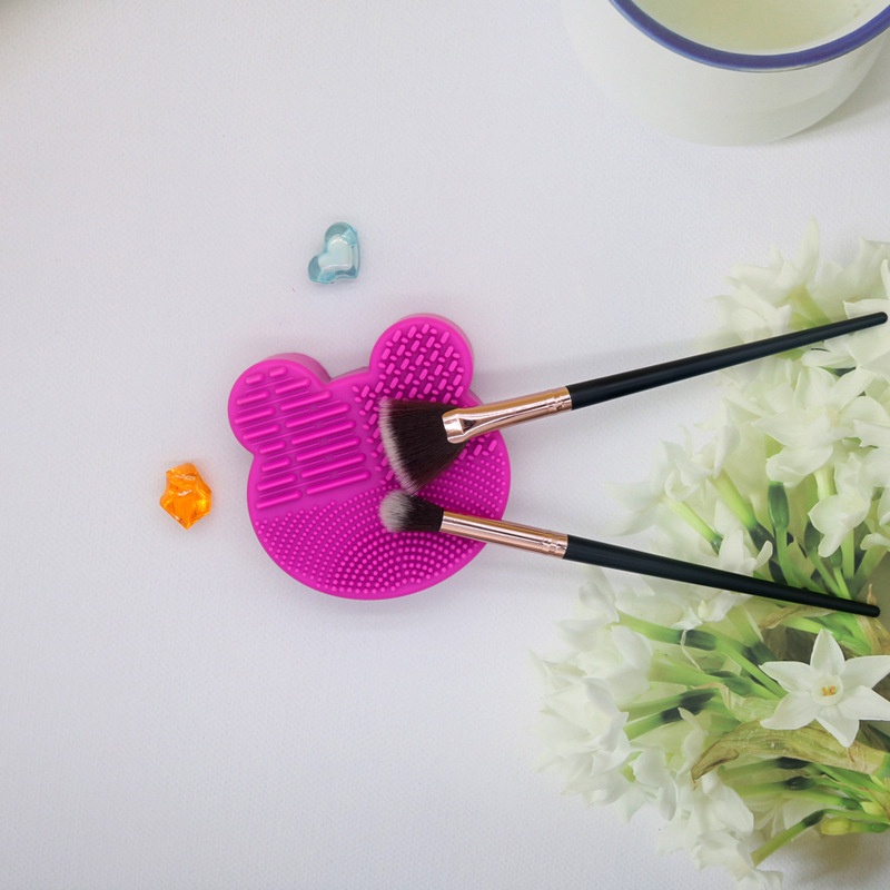 Bàn Chải silicone Hình Gấu HSU Làm Sạch