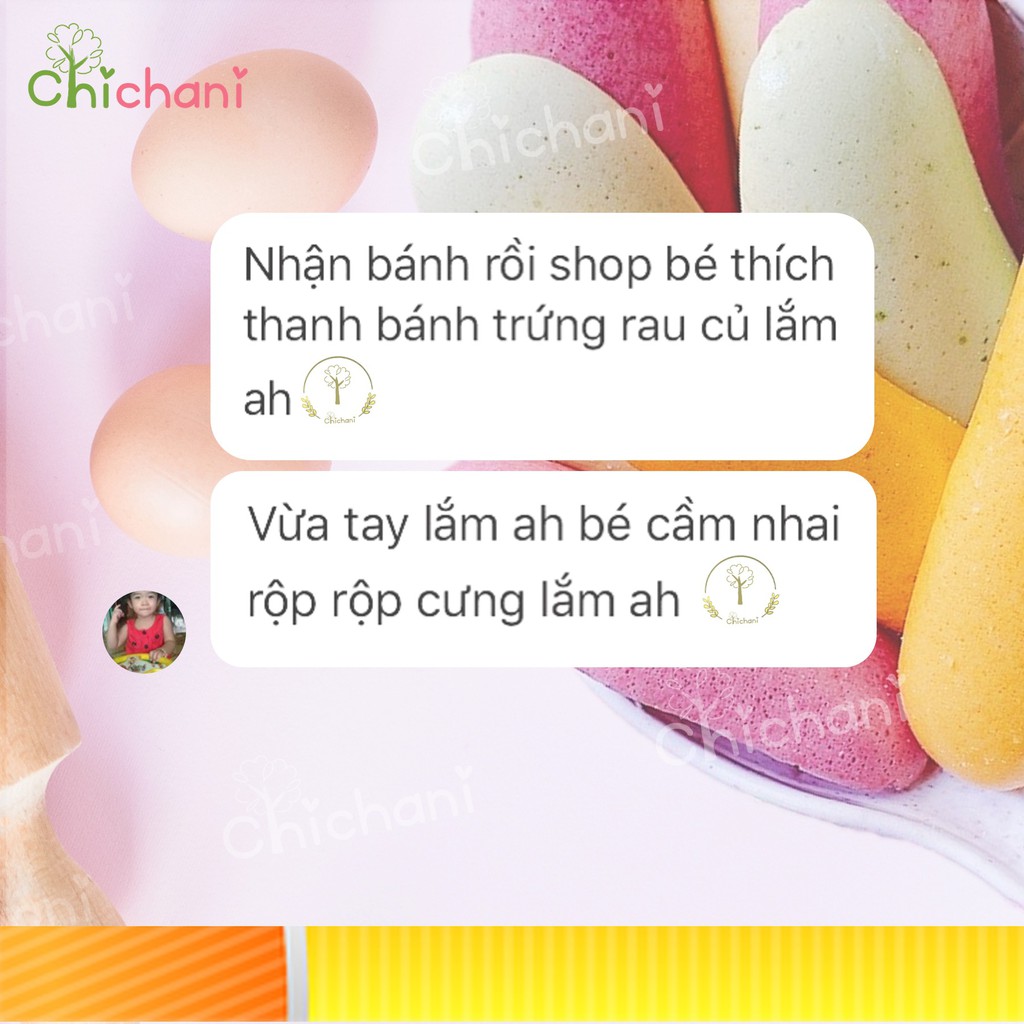 Bánh ăn dặm hoa quả tự nhiên dạng thanh cho bé 6m+