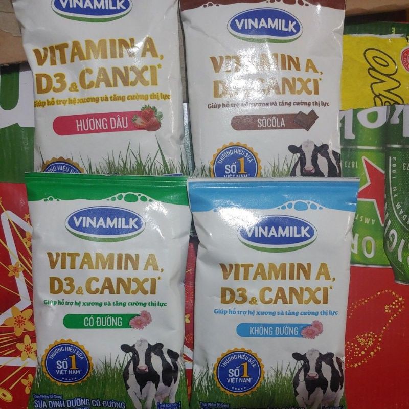 Sữa túi Vinamilk các loại 220ml