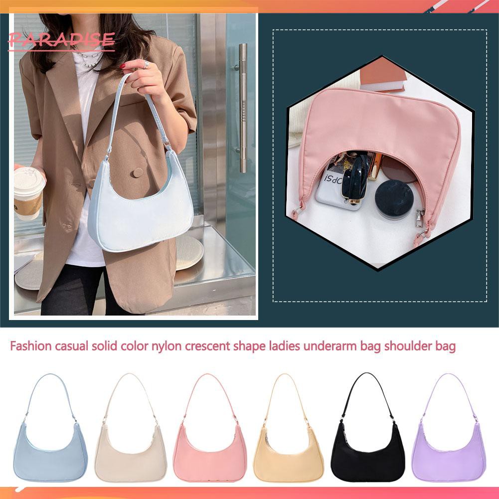 Túi xách màu trơn kiểu dáng đơn giản phong cách boho thời trang cho nữ