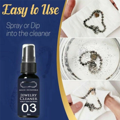 30ml Jewelry Diamond Cleaner Anti-Tarnish Silver Gold Gem Polishing Solution Spray
