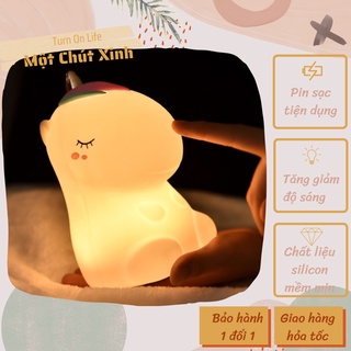 Đèn ngủ silicon ngựa dễ thương ❌Freeship❌ Đèn ngủ dễ thương quà tặng đáng yêu cho bé