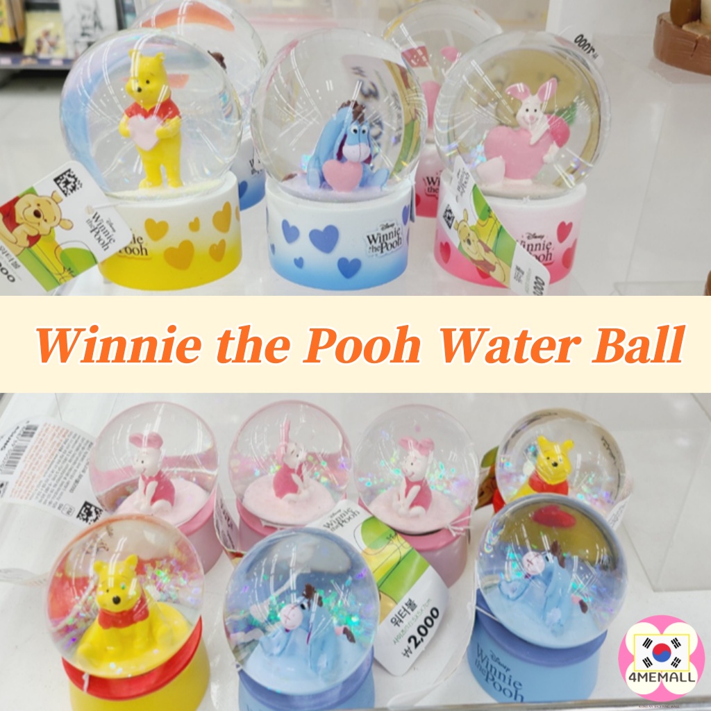 Quả cầu pha lê nhỏ để bàn trang trí hình nhân vật Disney Winnie the Pooh dễ thương làm quà tặng sinh nhật