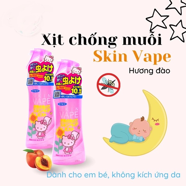 Xịt chống muỗi cho bé Skin Vape 200ml Nhật Bản