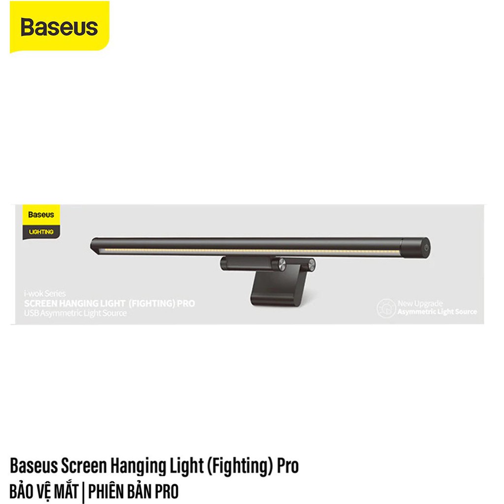 Đèn treo màn hình Baseus i-work Seires Pro hỗ trợ bảo vệ mắt, chống ánh sáng xanh - Hàng chính hãng bảo hành 12 tháng