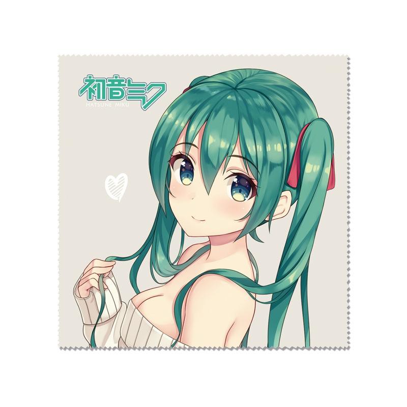 Khăn lau kính Miku Hatsune ảnh đẹp in hình anime chibi quà tặng xinh xắn dễ thương