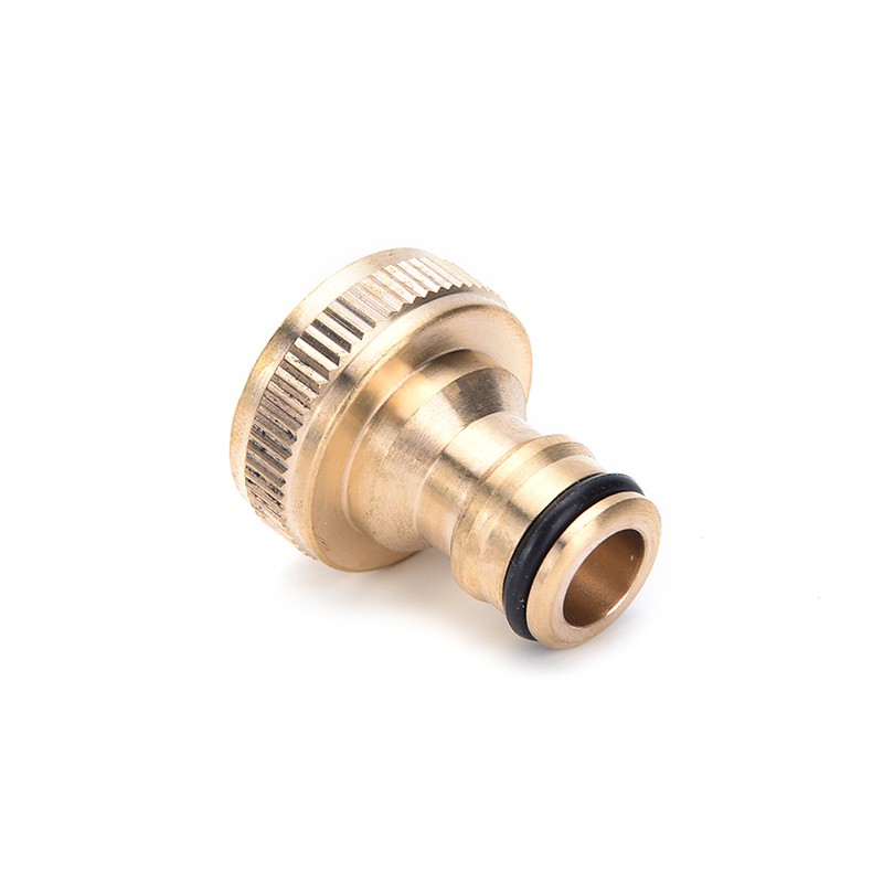 Bộ 2 Đầu Nối Ống Nước Tưới Vườn Bằng Đồng Thau 3 / 4 &quot;