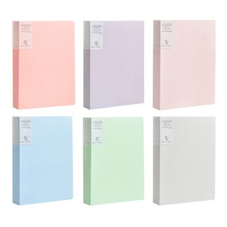 A4 morandi file bag 20/40/80/100 pages data book a4 paper file display book hold