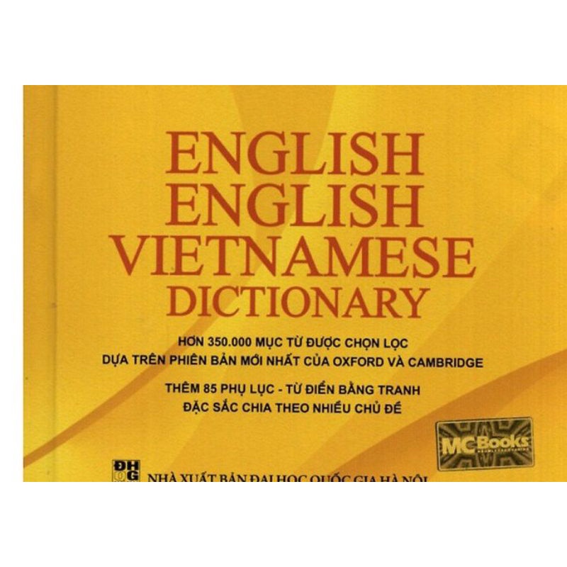 english english vietnamese dictionary vỏ cứng ruột có màu