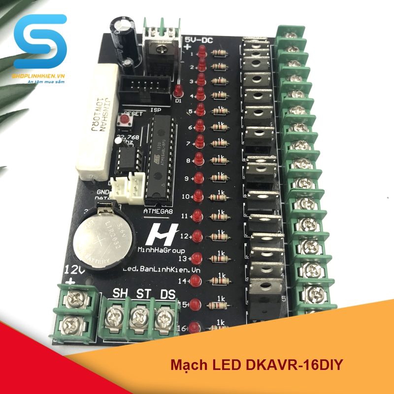 Mạch LED DKAVR-16DIY