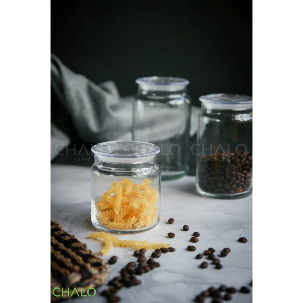 [Chính hãng] Hũ thủy tinh Libbey Classic nắp nhựa 500-750-1000ml